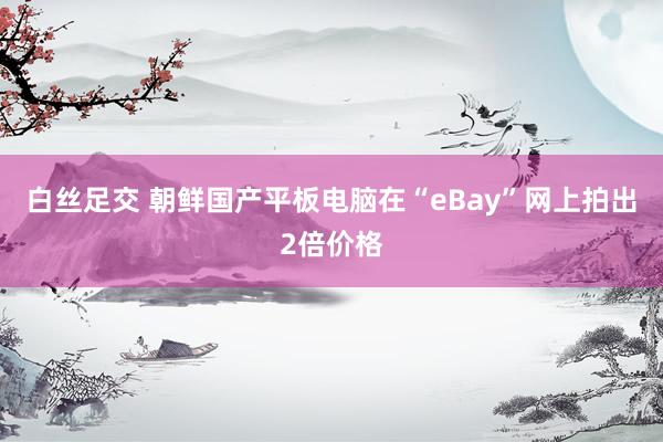 白丝足交 朝鲜国产平板电脑在“eBay”网上拍出2倍价格