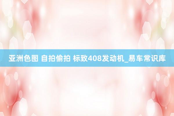 亚洲色图 自拍偷拍 标致408发动机_易车常识库