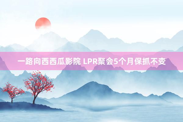 一路向西西瓜影院 LPR聚会5个月保抓不变