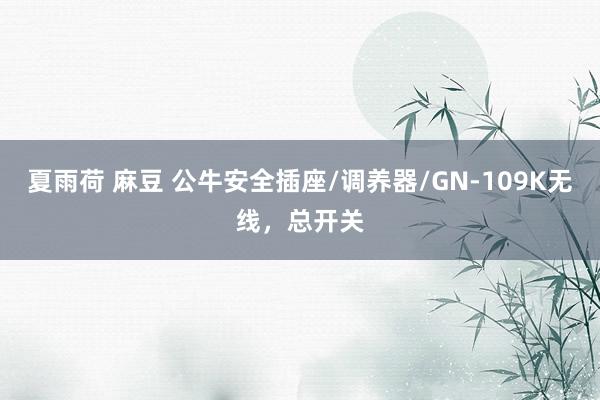 夏雨荷 麻豆 公牛安全插座/调养器/GN-109K无线，总开关