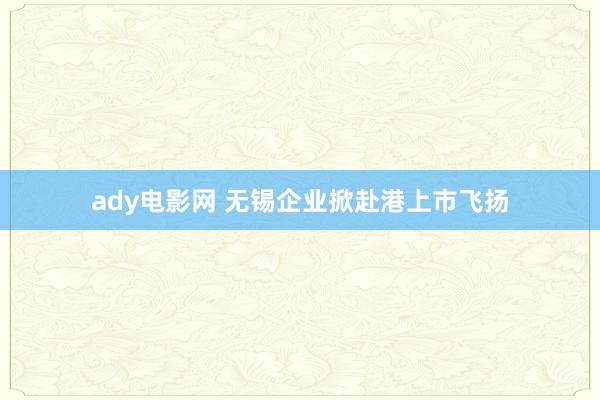 ady电影网 无锡企业掀赴港上市飞扬
